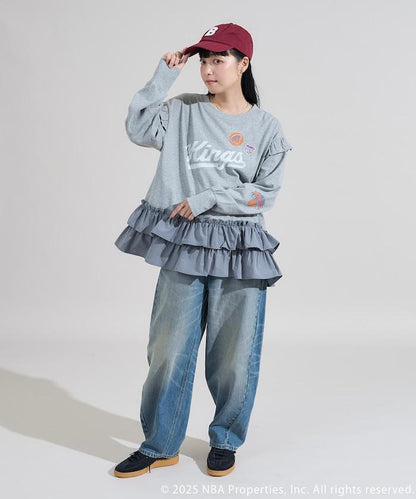 NBA 拼接布長袖T恤裙