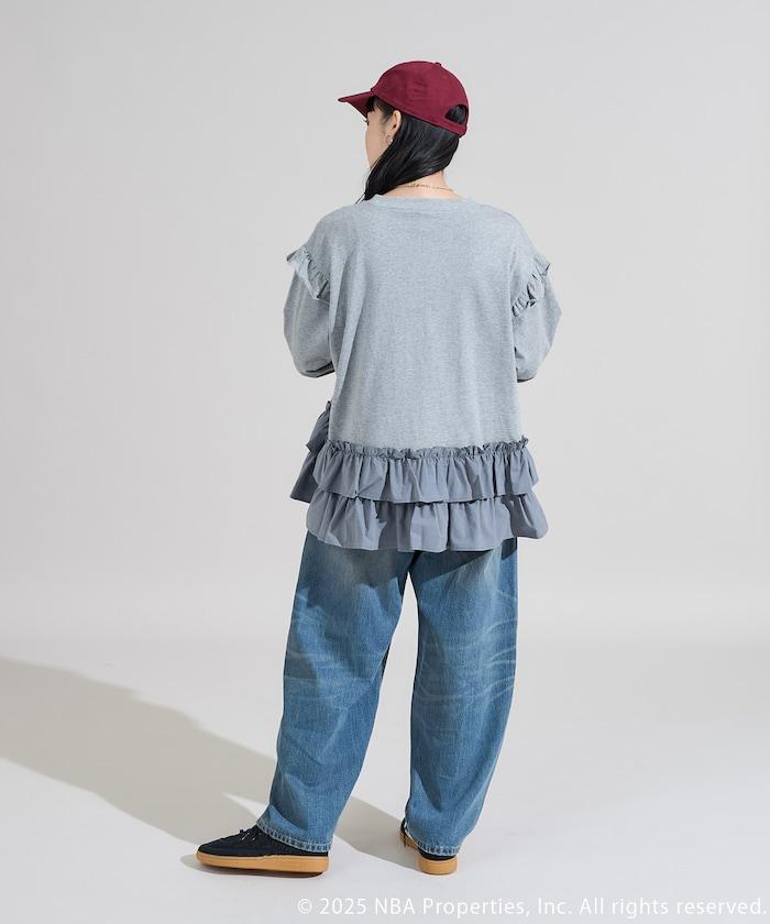 NBA 拼接布長袖T恤裙