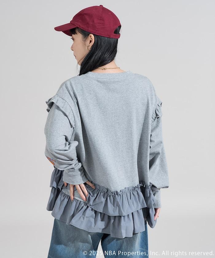 NBA 拼接布長袖T恤裙