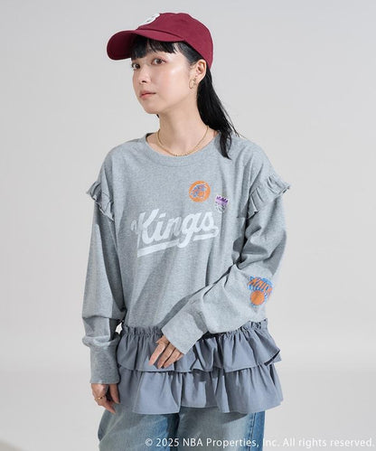 NBA 拼接布長袖T恤裙