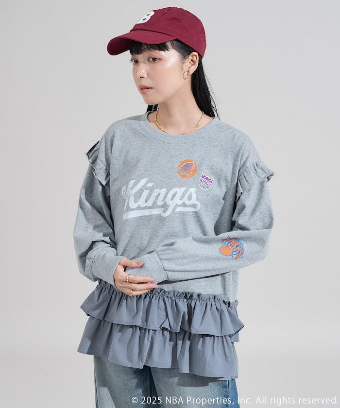 NBA 拼接布長袖T恤裙