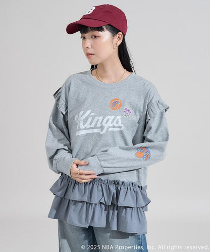 NBA 拼接布長袖T恤裙