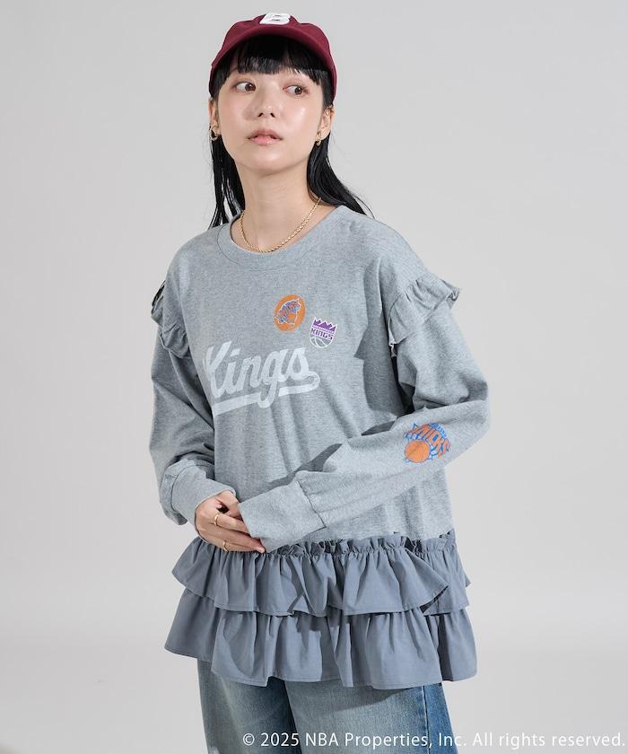 NBA 拼接布長袖T恤裙