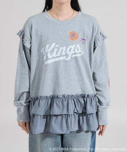 NBA 拼接布長袖T恤裙