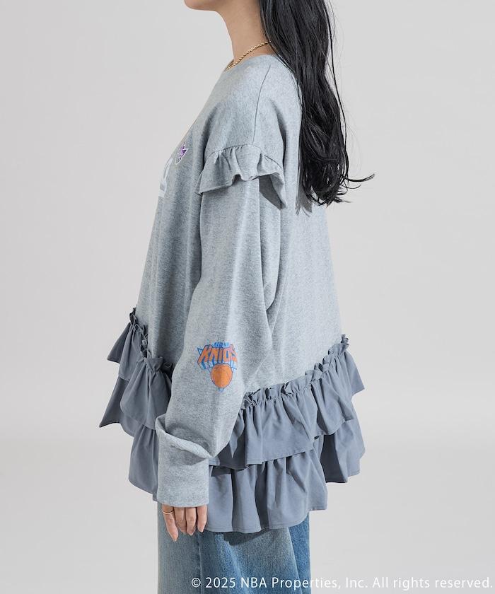 NBA 拼接布長袖T恤裙