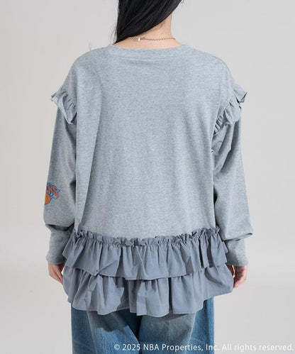 NBA 拼接布長袖T恤裙