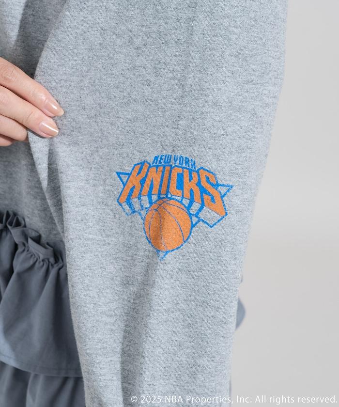 NBA 拼接布長袖T恤裙