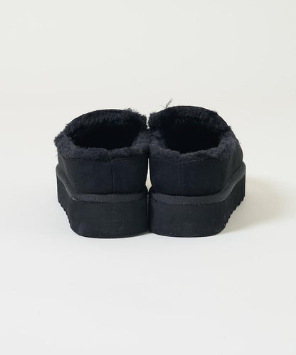 厚底仿皮草樂福鞋