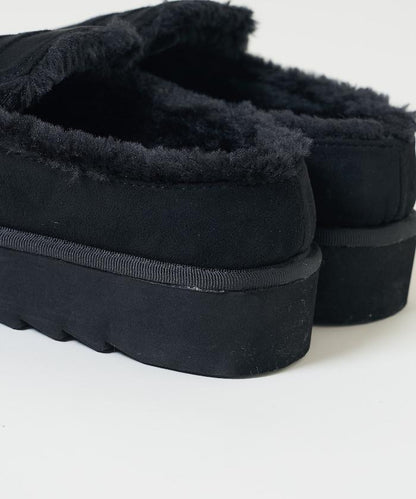 厚底仿皮草樂福鞋