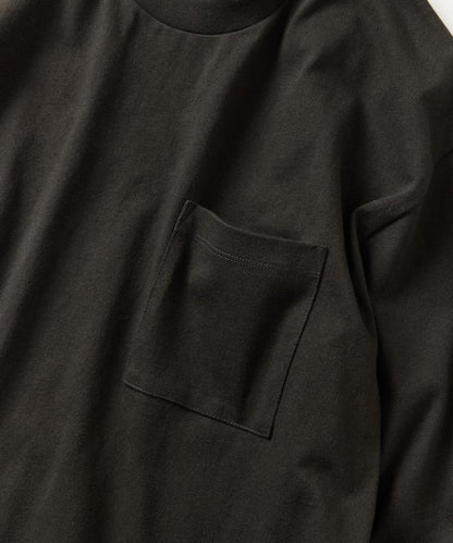 10.5盎司加厚長袖圓領口袋T恤