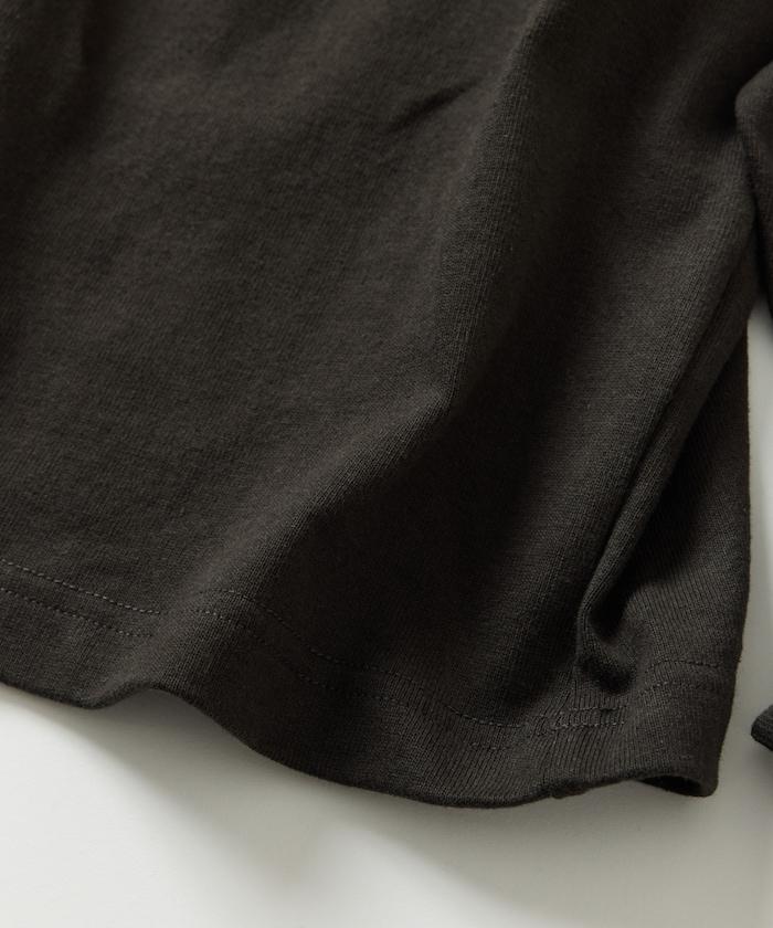 10.5盎司加厚長袖圓領口袋T恤