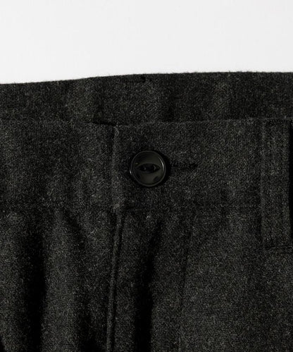 特別款寬鬆版型羊毛雙層西裝褲