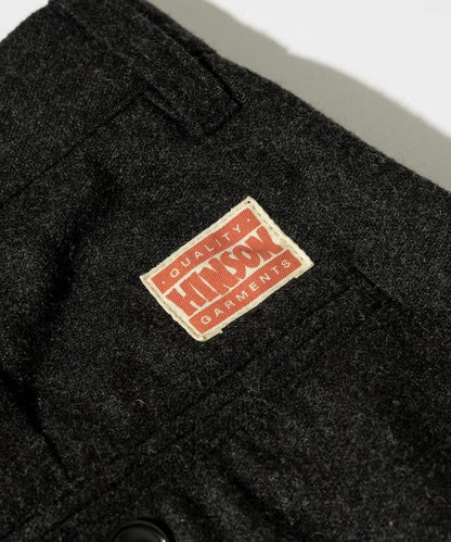 特別款寬鬆版型羊毛雙層西裝褲