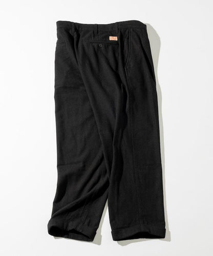 特別款寬鬆版型羊毛雙層西裝褲