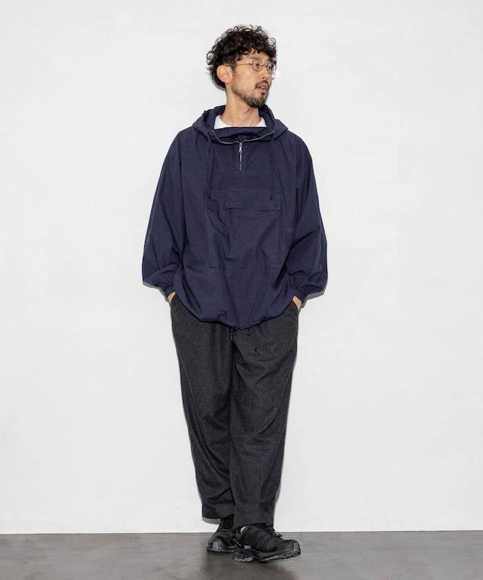 特別款寬鬆版型羊毛雙層西裝褲