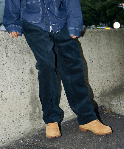 特別訂製 SMU PT-38 兩褶燈芯絨寬鬆長褲【可搭配套裝】