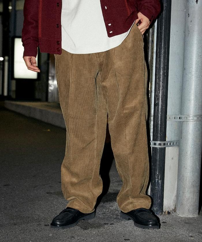 特別訂製 SMU PT-38 兩褶燈芯絨寬鬆長褲【可搭配套裝】