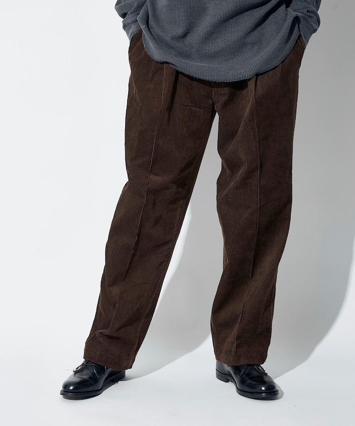 特別訂製 SMU PT-38 兩褶燈芯絨寬鬆長褲【可搭配套裝】