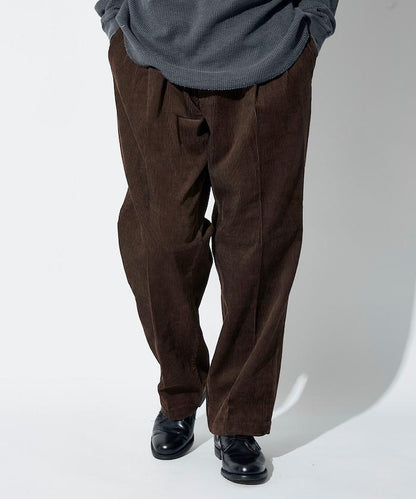 特別訂製 SMU PT-38 兩褶燈芯絨寬鬆長褲【可搭配套裝】
