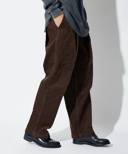 特別訂製 SMU PT-38 兩褶燈芯絨寬鬆長褲【可搭配套裝】