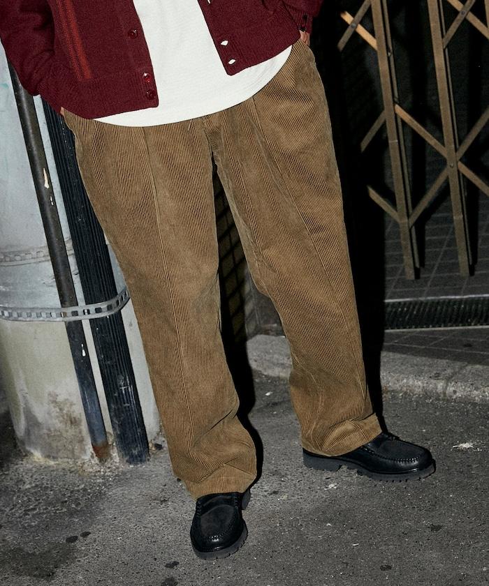 特別訂製 SMU PT-38 兩褶燈芯絨寬鬆長褲【可搭配套裝】