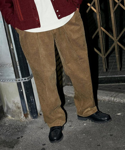 特別訂製 SMU PT-38 兩褶燈芯絨寬鬆長褲【可搭配套裝】