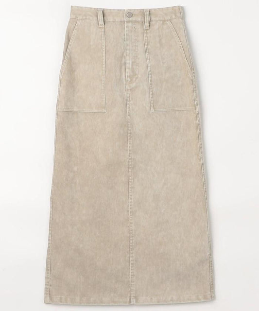 燈芯絨修身半身裙