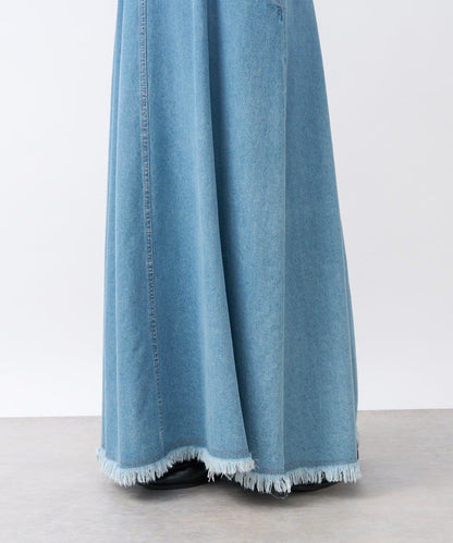 【RIVE DROITE】牛仔吊帶連衣裙