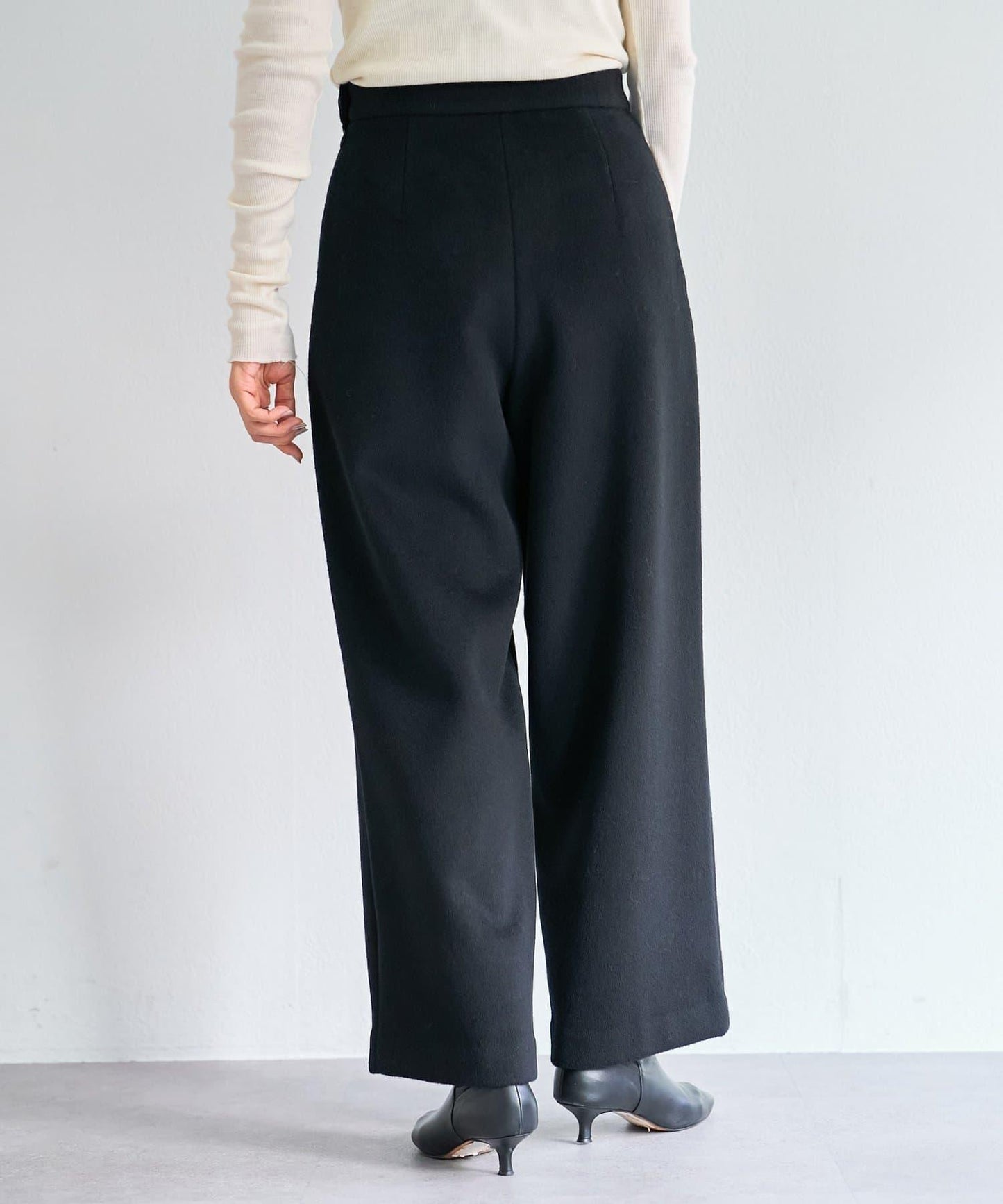 《15 quinze》羊毛海狸呢長褲