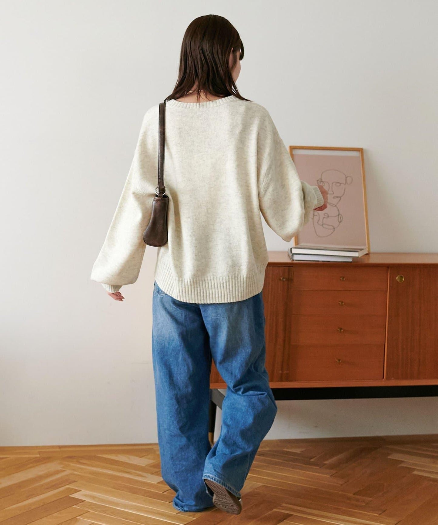 【Discoat】美利奴羊毛V領針織衫