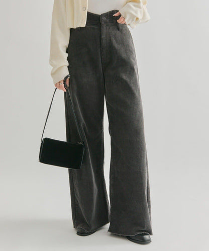 燈芯絨波浪長褲