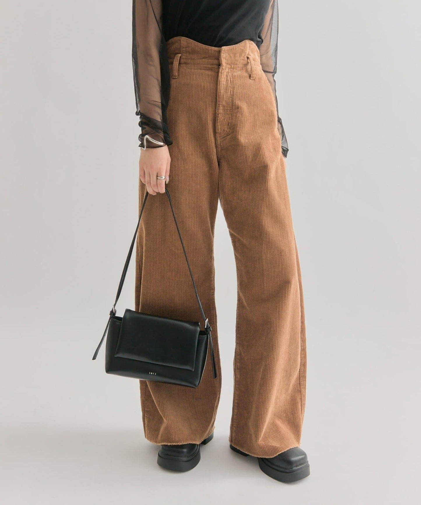 燈芯絨波浪長褲