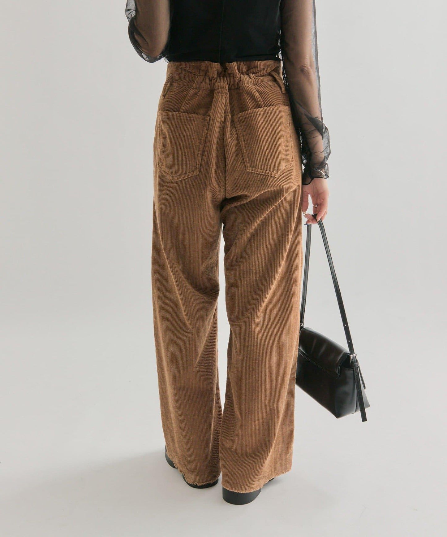 燈芯絨波浪長褲