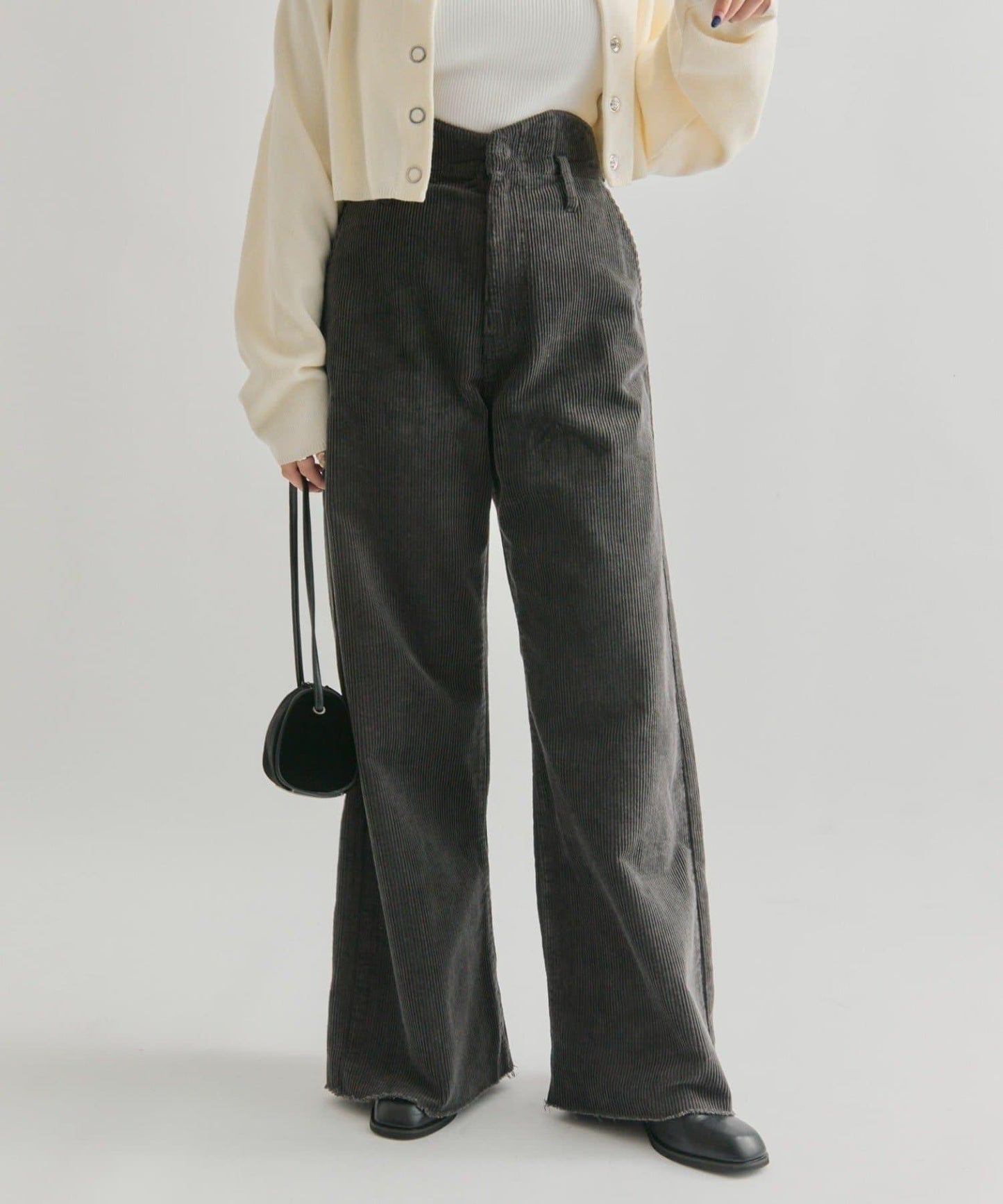 燈芯絨波浪長褲