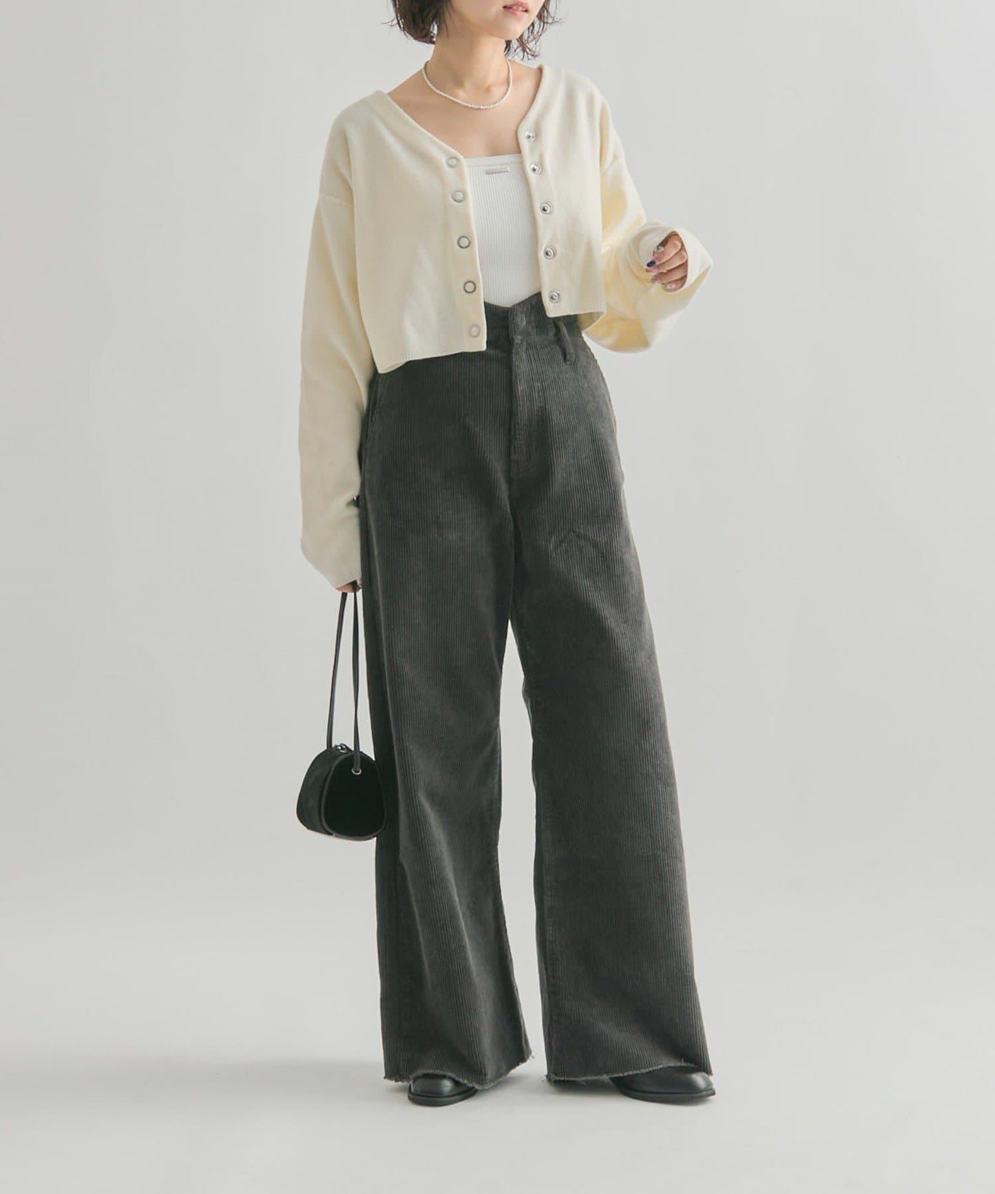 燈芯絨波浪長褲