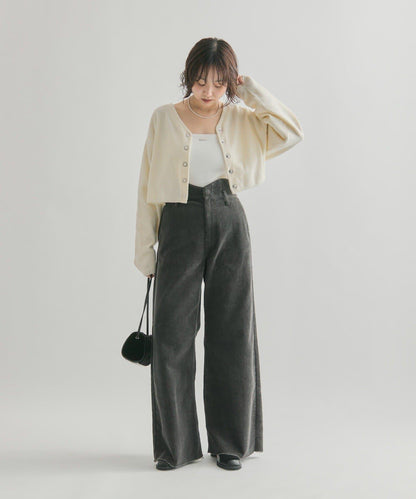 燈芯絨波浪長褲