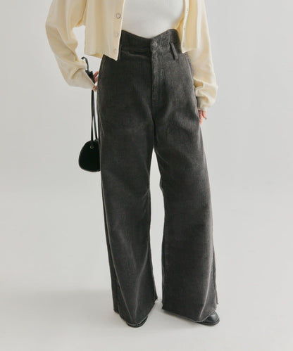 燈芯絨波浪長褲