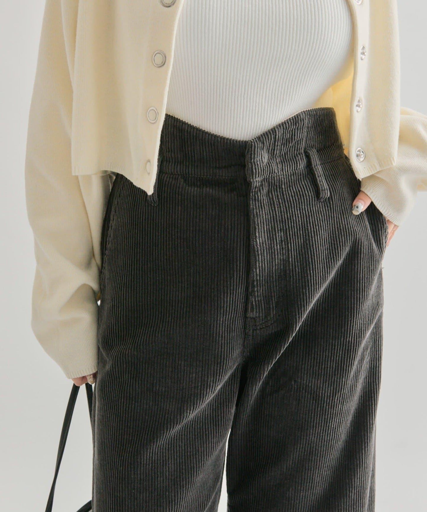 燈芯絨波浪長褲