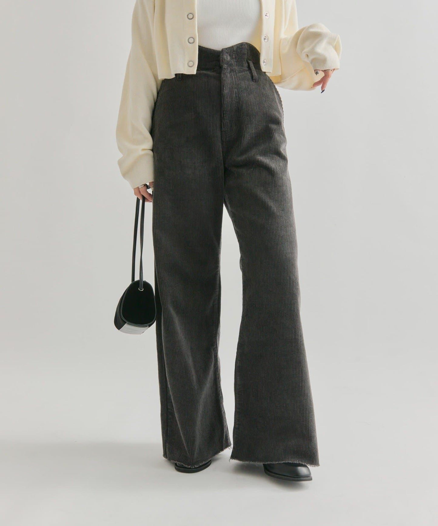 燈芯絨波浪長褲