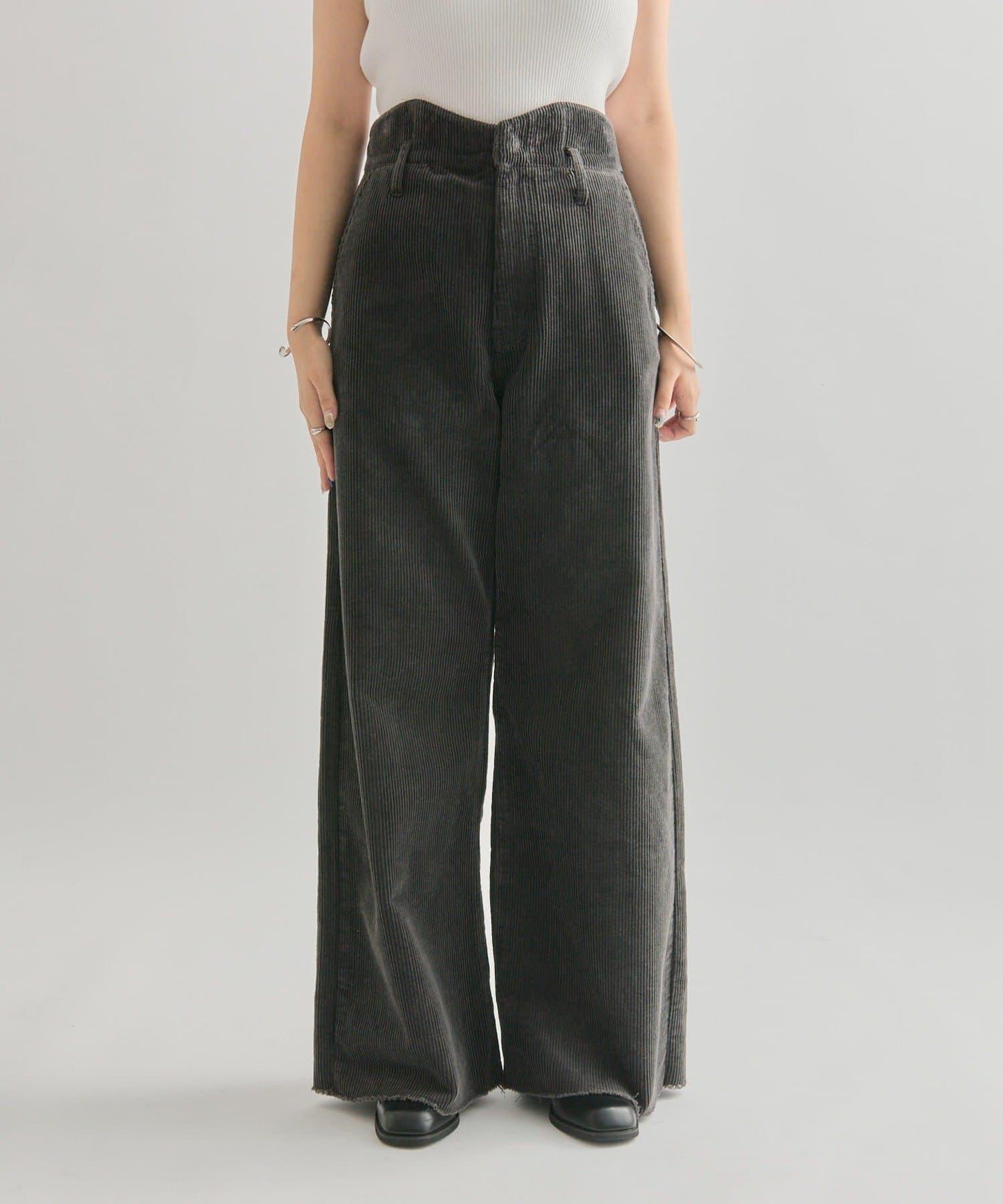 燈芯絨波浪長褲