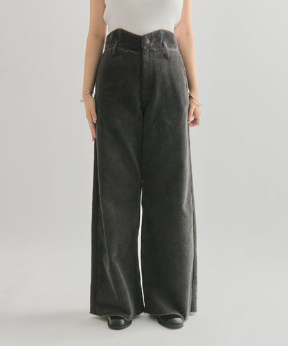 燈芯絨波浪長褲