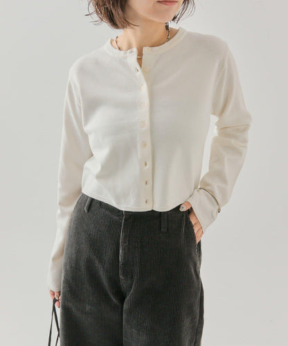 小紐扣長袖開衫