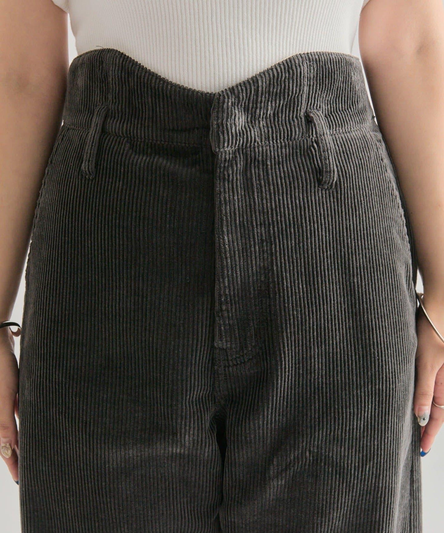 燈芯絨波浪長褲