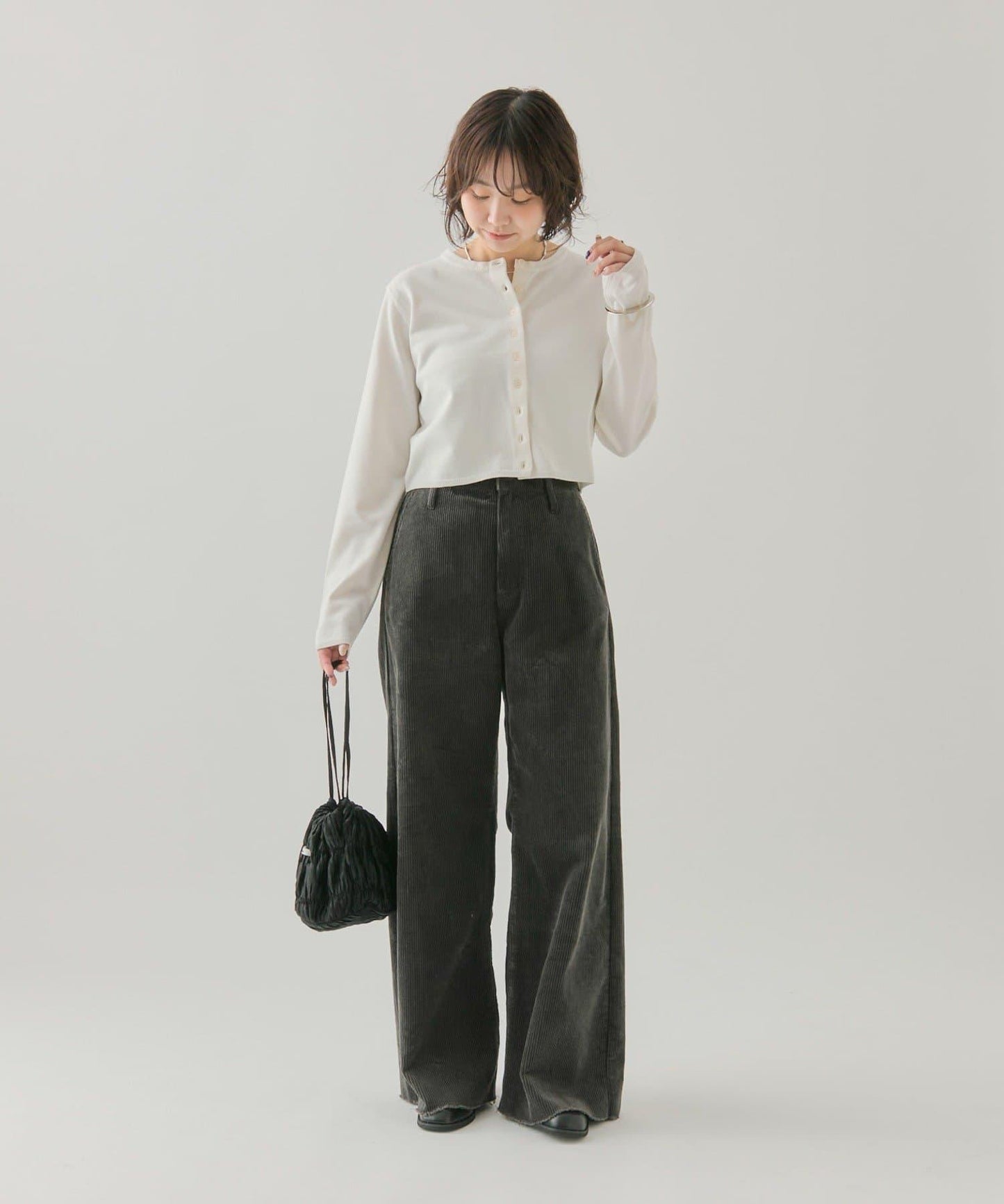 小紐扣長袖開衫