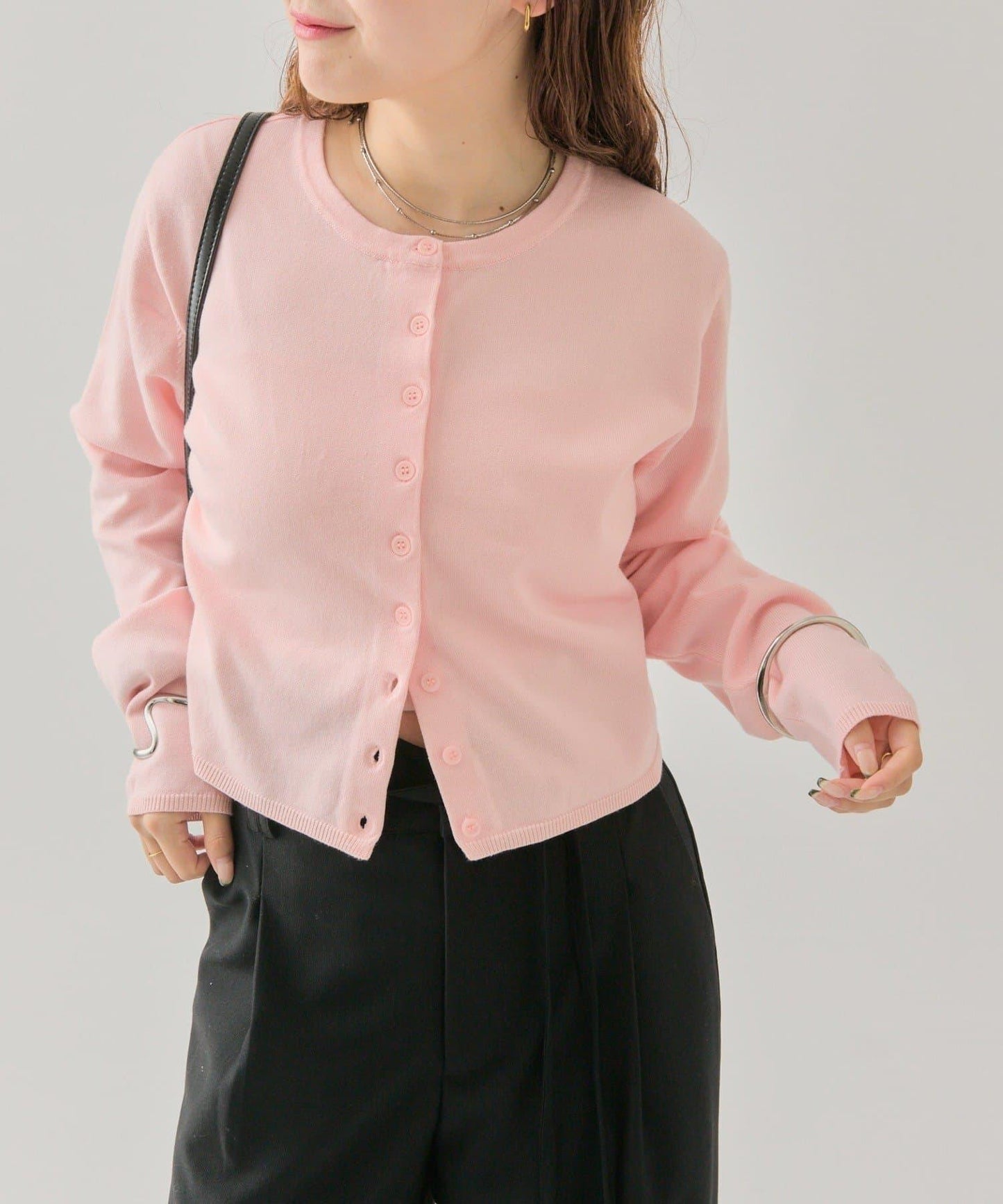 小紐扣長袖開衫