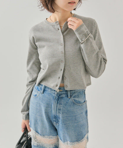 小紐扣長袖開衫