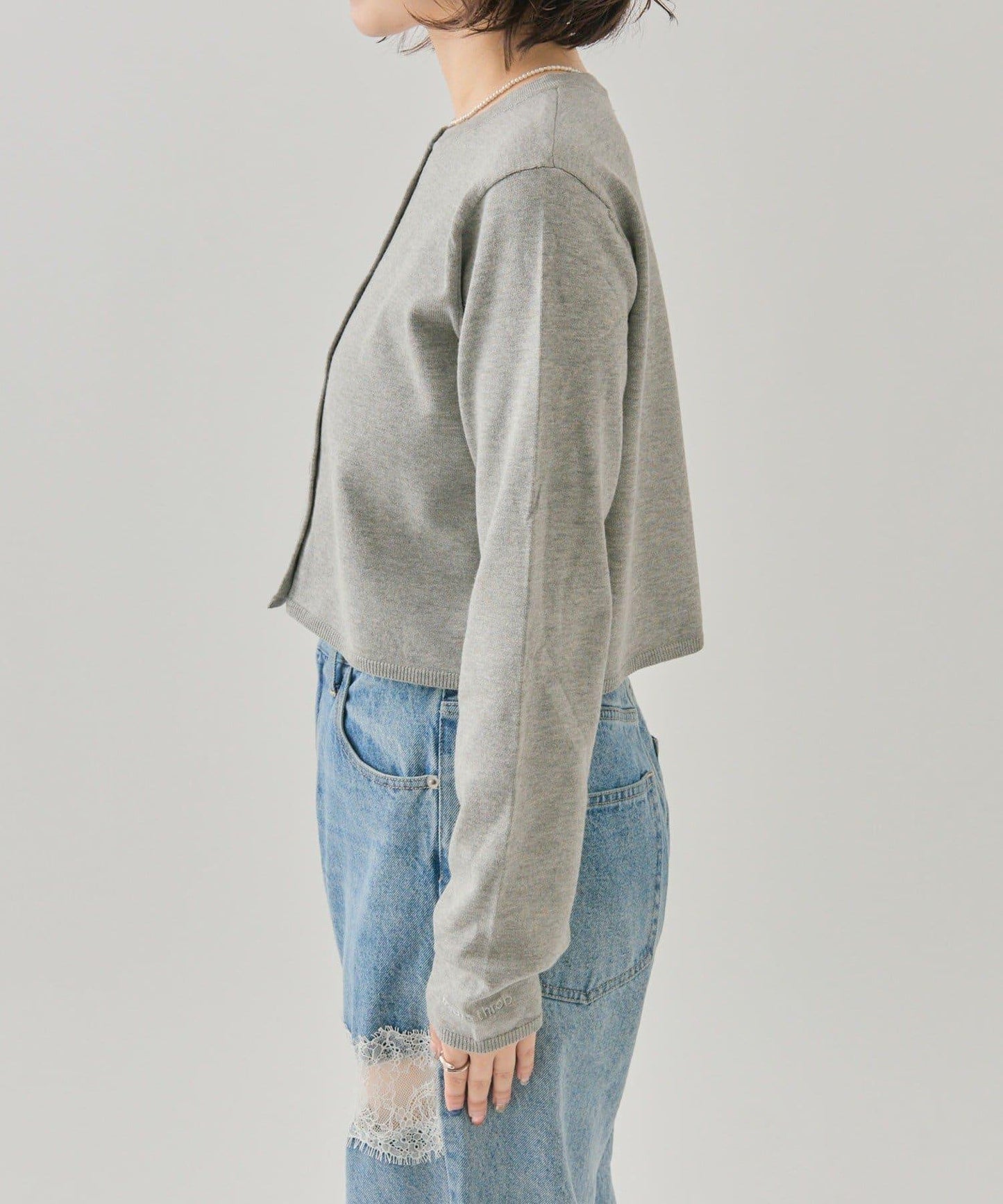 小紐扣長袖開衫