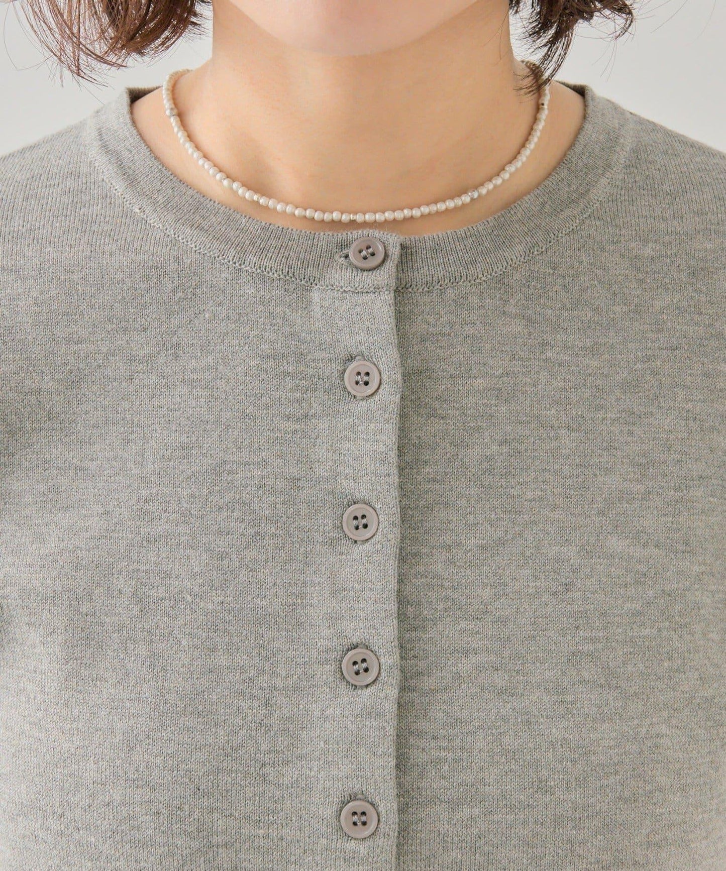 小紐扣長袖開衫