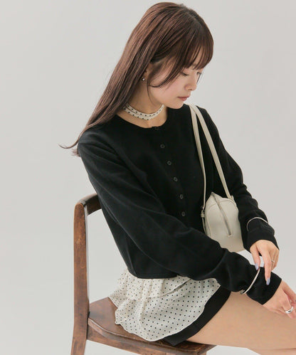 小紐扣長袖開衫