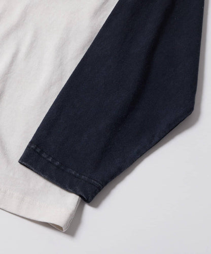 FromVintage拼色亨利領長袖T恤